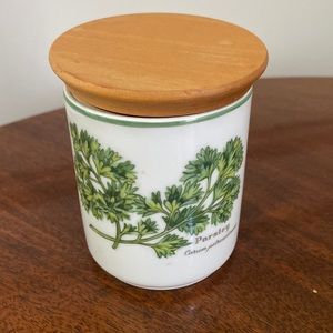 Royal Worcester Parsley Small Canister Vintage